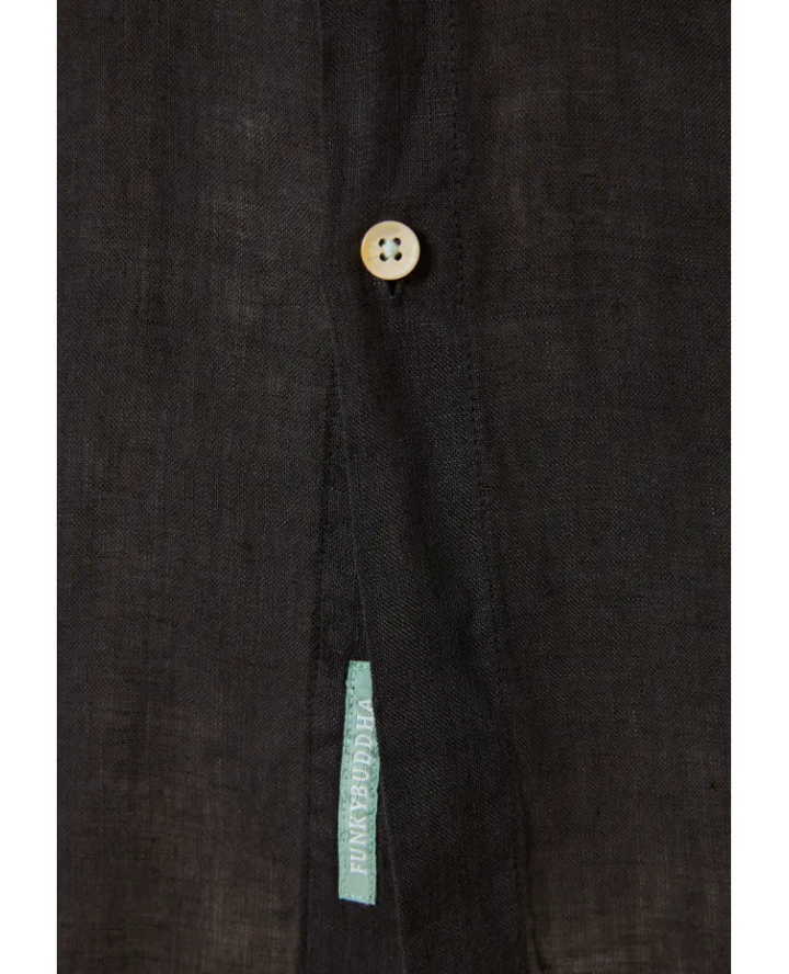 FUNKY BUDDHA Mao neck garment dyed...