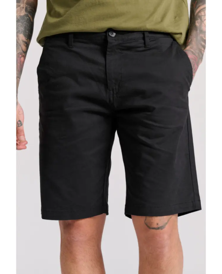 FUNKY BUDDHA Men's chino shorts - The essentials FBM009-001-03 BLACK