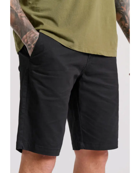 FUNKY BUDDHA Men's chino shorts - The essentials FBM009-001-03 BLACK