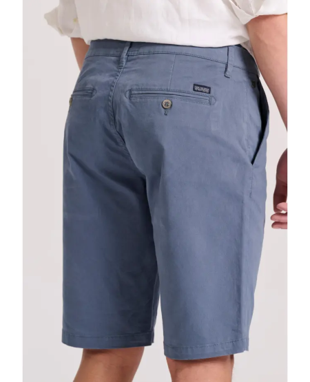 FUNKY BUDDHA Men's chino shorts - The essentials FBM009-001-03 CHINA BLUE