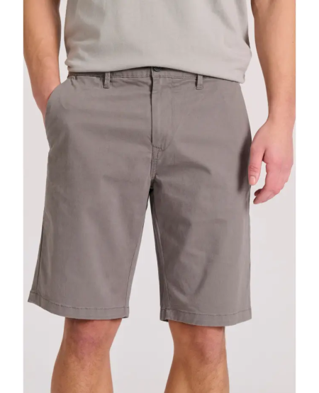 FUNKY BUDDHA Men's chino shorts - The essentials FBM009-001-03 GREY