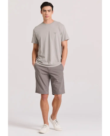 FUNKY BUDDHA Men's chino shorts - The essentials FBM009-001-03 GREY