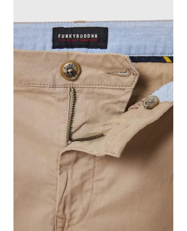 FUNKY BUDDHA Ανδρική βερμούδα chino -...