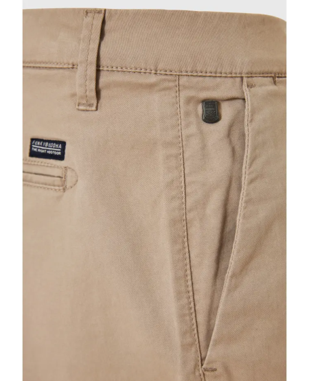 FUNKY BUDDHA Men's chino shorts - The essentials FBM009-001-03 GREIGE