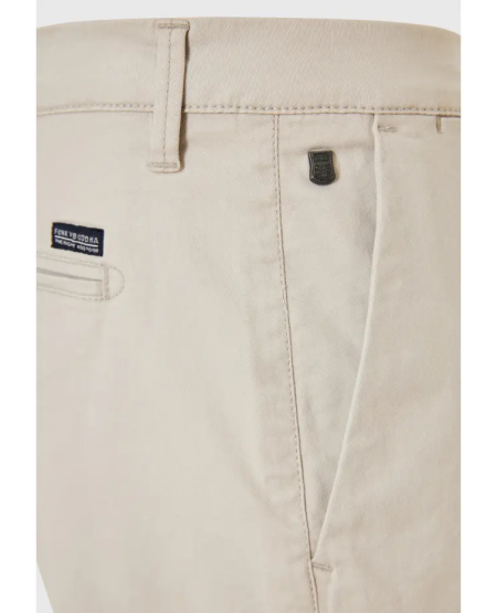 FUNKY BUDDHA Ανδρική βερμούδα chino - The essentials FBM009-001-03 SILVER GREY