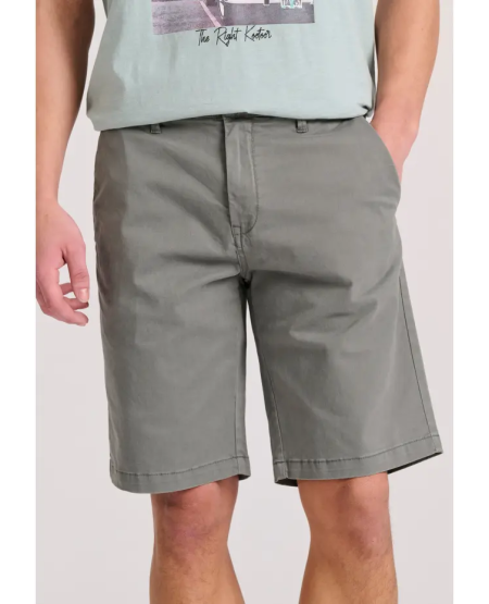 FUNKY BUDDHA Men's chino shorts - The essentials FBM009-001-03 SAGE GREEN