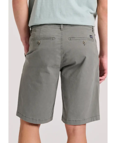 FUNKY BUDDHA Ανδρική βερμούδα chino - The essentials FBM009-001-03 SAGE GREEN