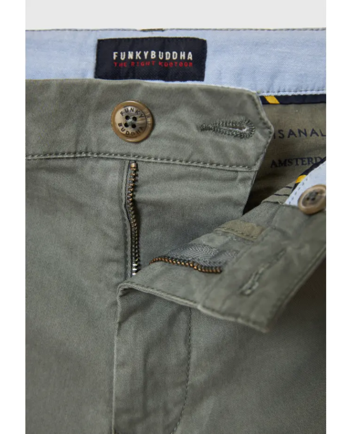 FUNKY BUDDHA Ανδρική βερμούδα chino -...