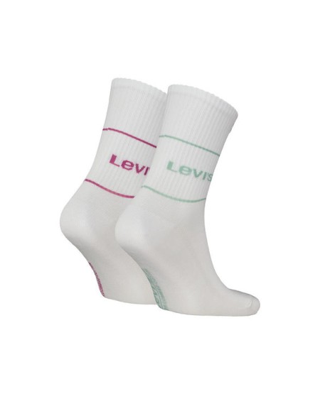 LEVI'S® LEVI’S® Short Cut Logo Sport 2 Pack Socks - Aqua Foam/Pink 37157-1080