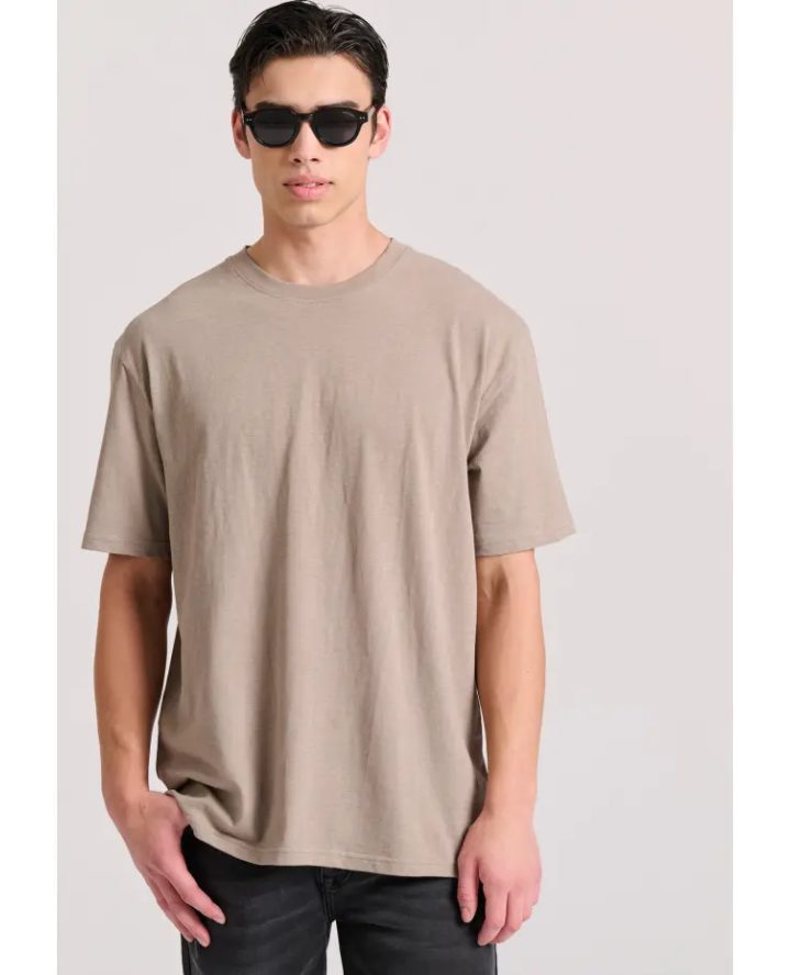 FUNKY BUDDHA Relaxed fit linen blend...