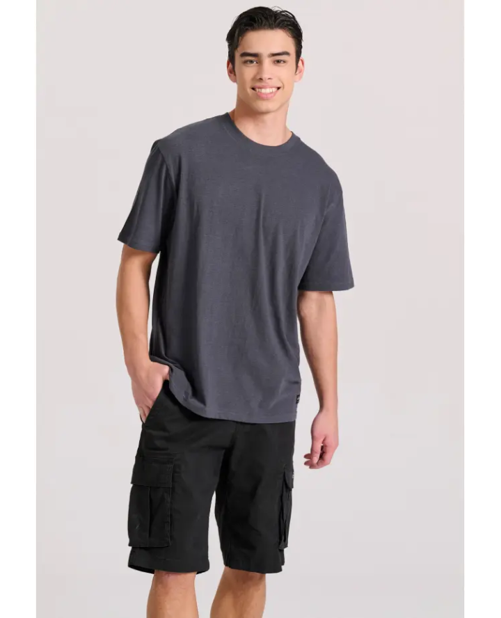 FUNKY BUDDHA Relaxed fit linen blend...