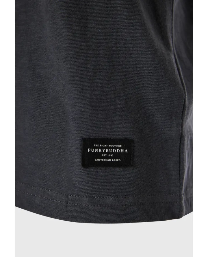 FUNKY BUDDHA Relaxed fit linen blend...