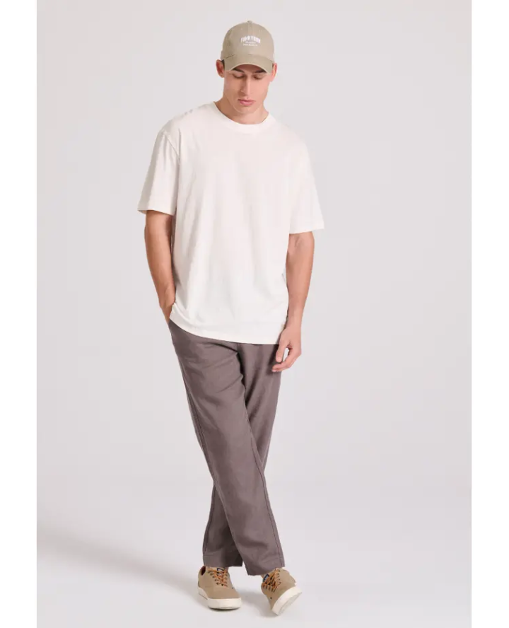 FUNKY BUDDHA Relaxed fit linen blend...