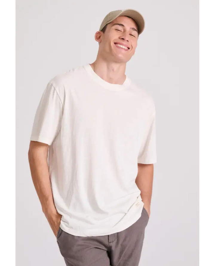 FUNKY BUDDHA Relaxed fit linen blend...