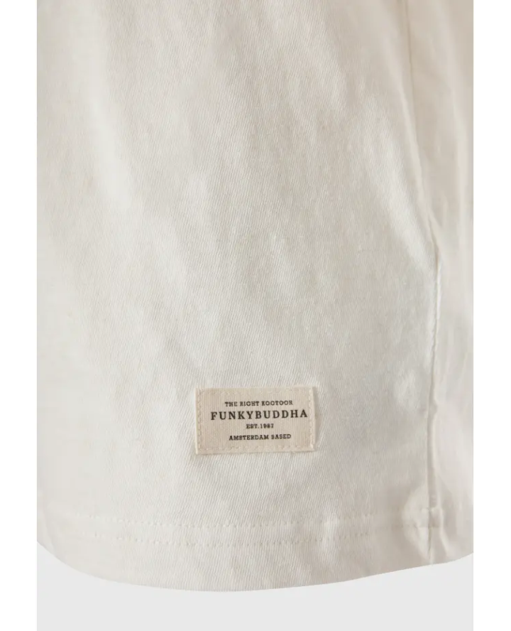 FUNKY BUDDHA Relaxed fit linen blend...