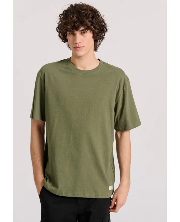 FUNKY BUDDHA Relaxed fit linen blend...