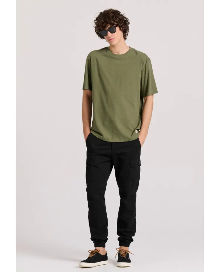 FUNKY BUDDHA Relaxed fit linen blend...