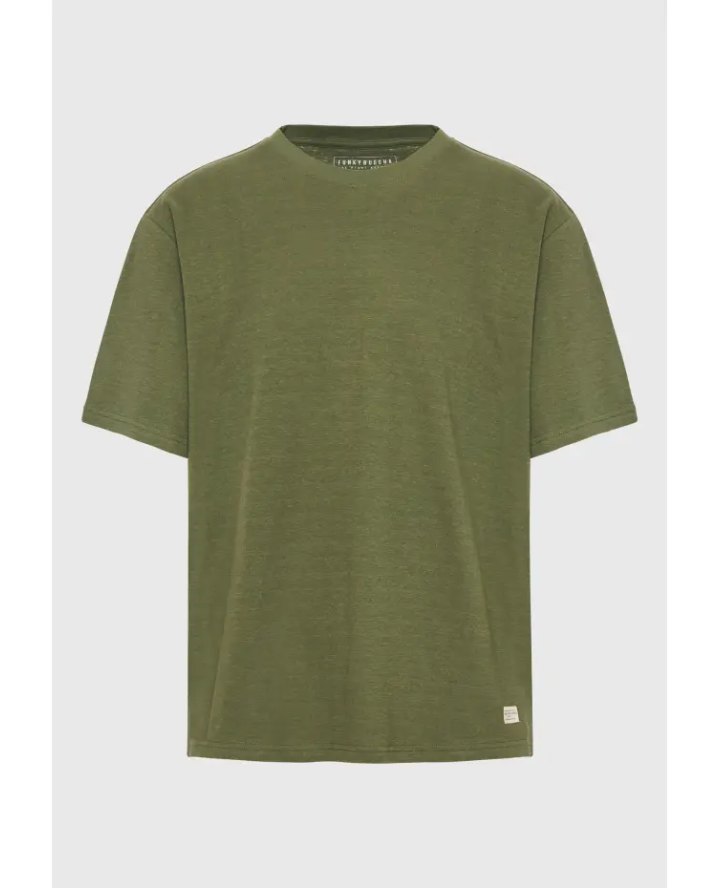 FUNKY BUDDHA Relaxed fit linen blend...