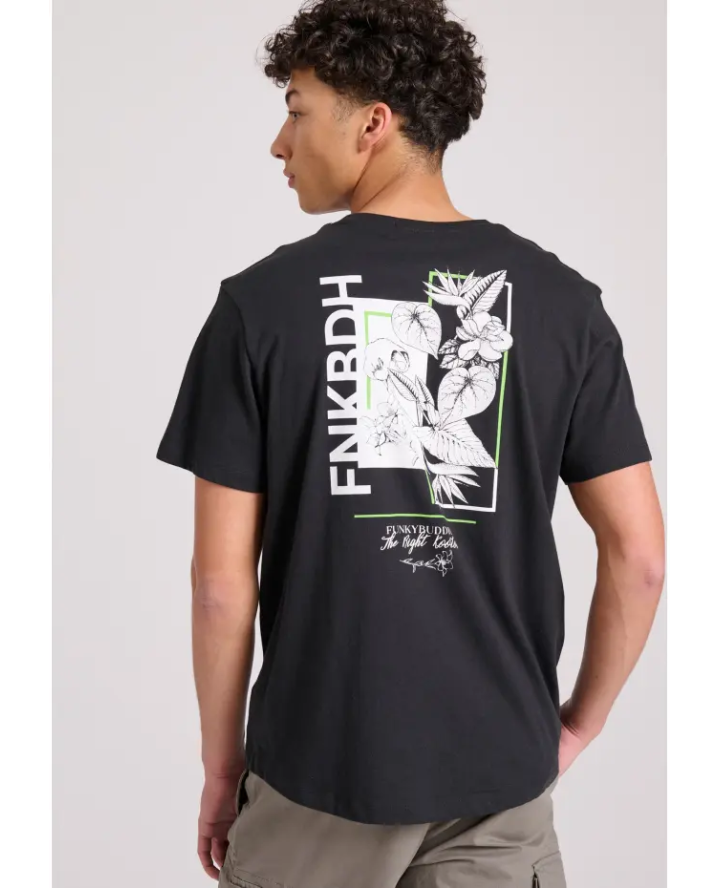 FUNKY BUDDHA T-shirt with floral...