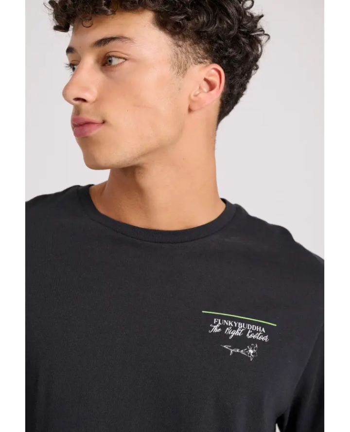 FUNKY BUDDHA T-shirt με floral frame...