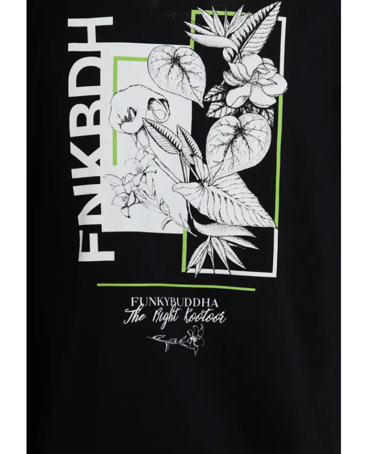 FUNKY BUDDHA T-shirt with floral...