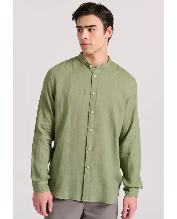 FUNKY BUDDHA Garment dyed λινό...