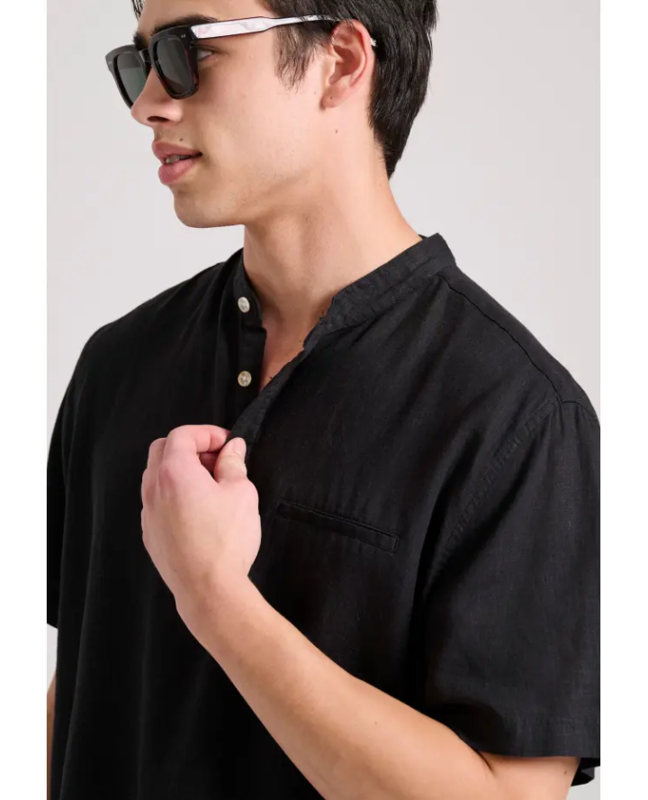FUNKY BUDDHA Relaxed fit linen blend...
