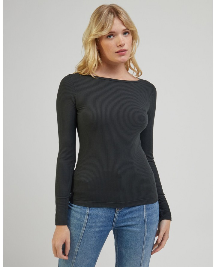 LEE® Long Sleeve Boat Neck Tee in...