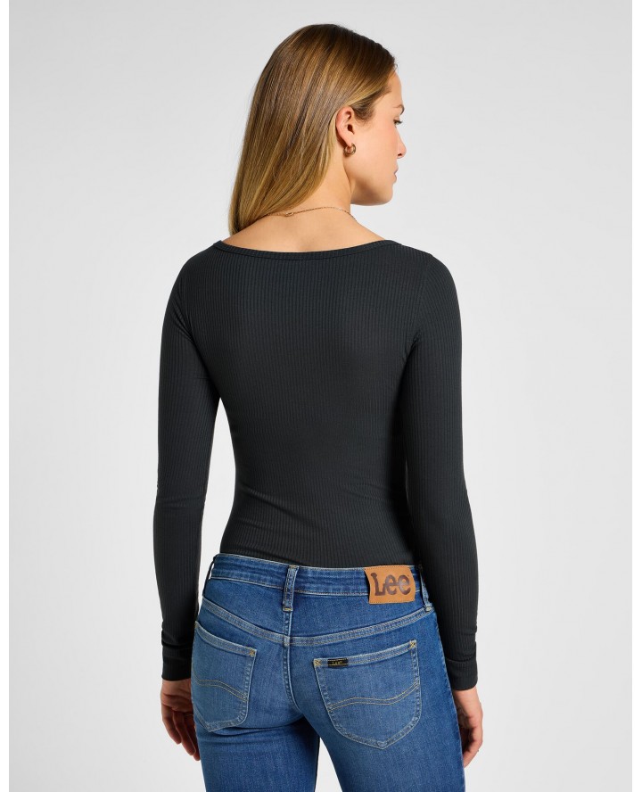 LEE® Long Sleeve Boat Neck Tee in...