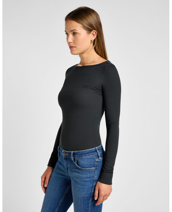 LEE® Long Sleeve Boat Neck Tee in...