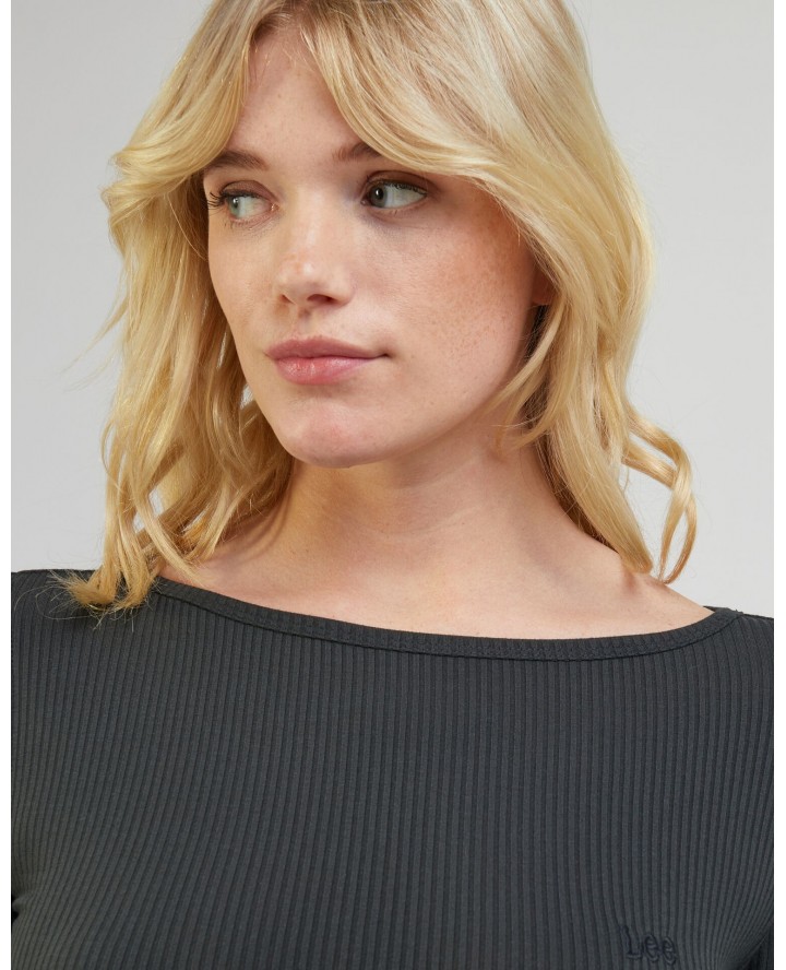 LEE® Long Sleeve Boat Neck Tee in...
