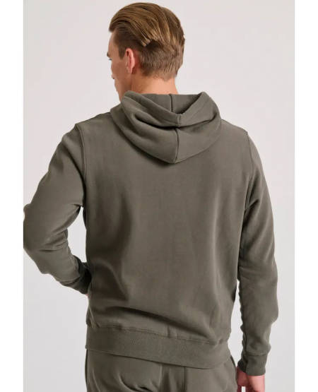 FUNKY BUDDHA Men's zip-up hoodie - The essentials FBM010-001-06 KHAKI