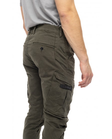 COVER DENIM MENS CARGO PANTS NEW ARMY T0190-29 KHAKI
