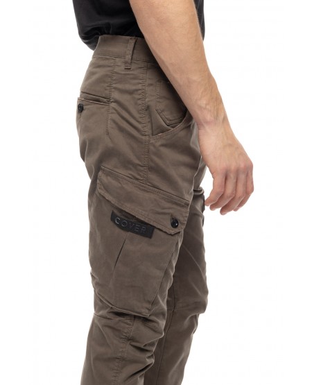 COVER DENIM MENS CARGO PANTS NEW ARMY T0190-29 BROWN