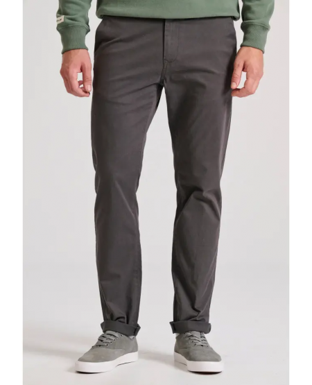 FUNKY BUDDHA Men's chino pants - The essentials FBM010-001-02 GREY