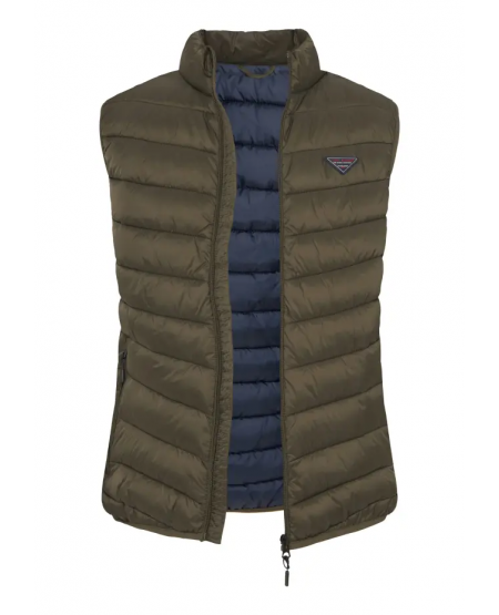 FUNKY BUDDHA Men's vest quilted jacket FBM010-001-01 KHAKI