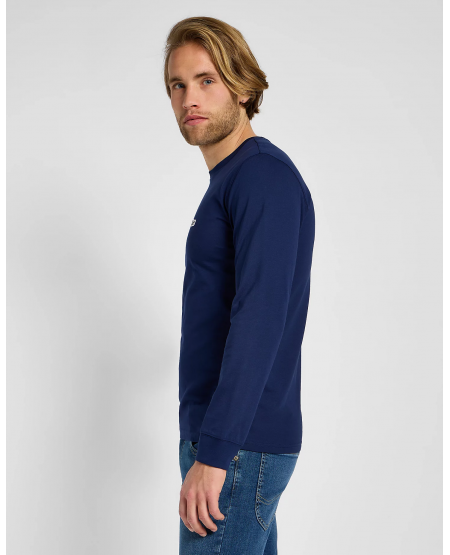 LEE® Long Sleeve Patch Logo Tee in True Navy 112355591