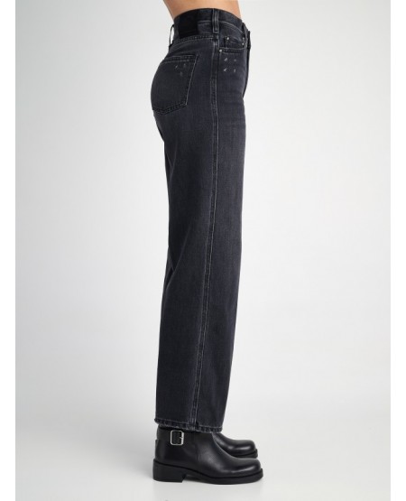 STAFF JEANS Zoe Μαύρο Γυναικείο Παντελόνι-Wide Leg Fit 5-977.318.BL.052
