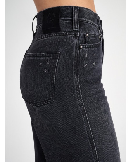 STAFF JEANS Zoe Μαύρο Γυναικείο Παντελόνι-Wide Leg Fit 5-977.318.BL.052