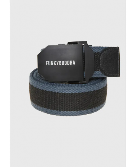 FUNKY BUDDHA Men's belt FBM010-036-10 DK GREY