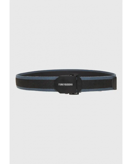 FUNKY BUDDHA Men's belt FBM010-036-10 DK GREY