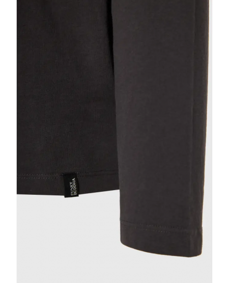 FUNKY BUDDHA Longsleeve t-shirt with embroidered logo FBM010-006-07 ANTHRACITE