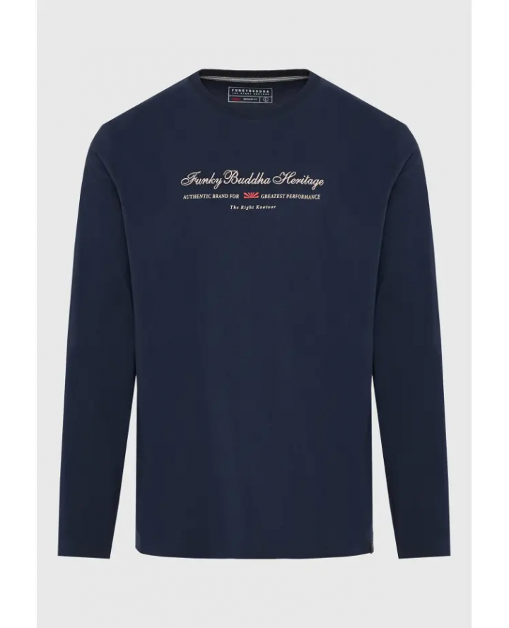 FUNKY BUDDHA Longsleeve t-shirt with...