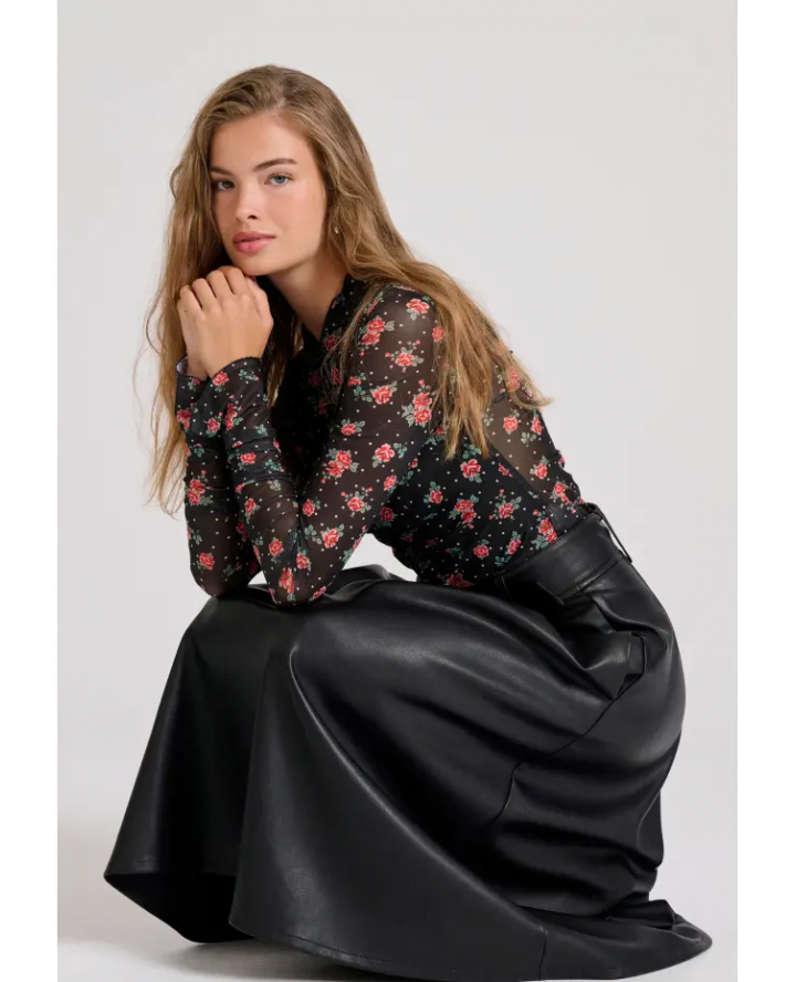 FUNKY BUDDHA Midi φούστα με πιέτες...