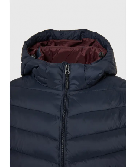 FUNKY BUDDHA Μπουφάν traveller με αποσπώμενη κουκούλα FBM010-002-01 NAVY
