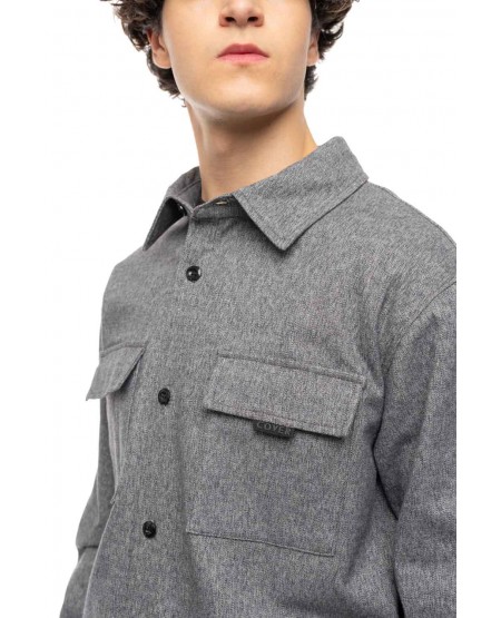 COVER DENIM ΑΝΔΡΙΚΟ OVER ΠΟΥΚΑΜΙΣΟ ENZO3 K0275-29 GREY
