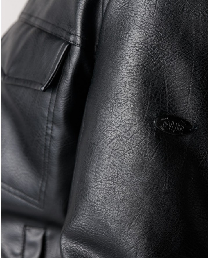 DEVERGO men's vegan leather jacket...