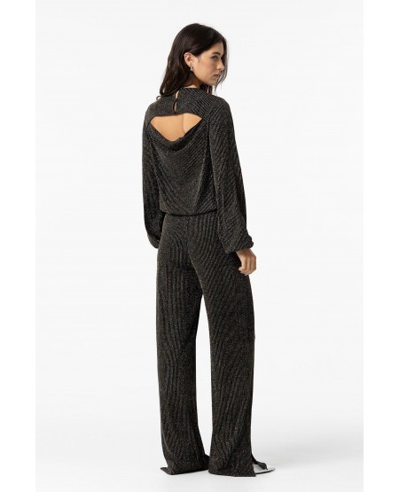 TIFFOSI Shiny Wide Leg Trousers 10057635_000