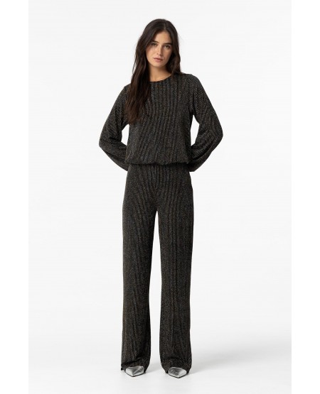 TIFFOSI Shiny Wide Leg Trousers 10057635_000