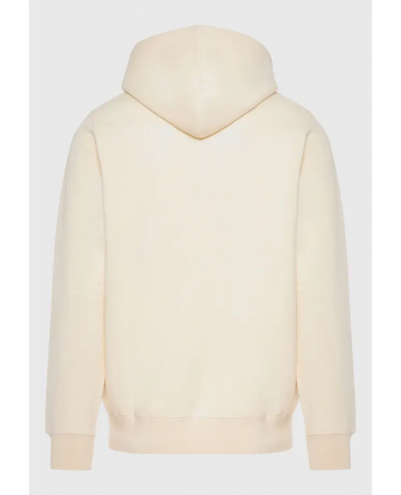 FUNKY BUDDHA Men's overhead hoodie with 3D branded print FBM010-015-06 CHALK